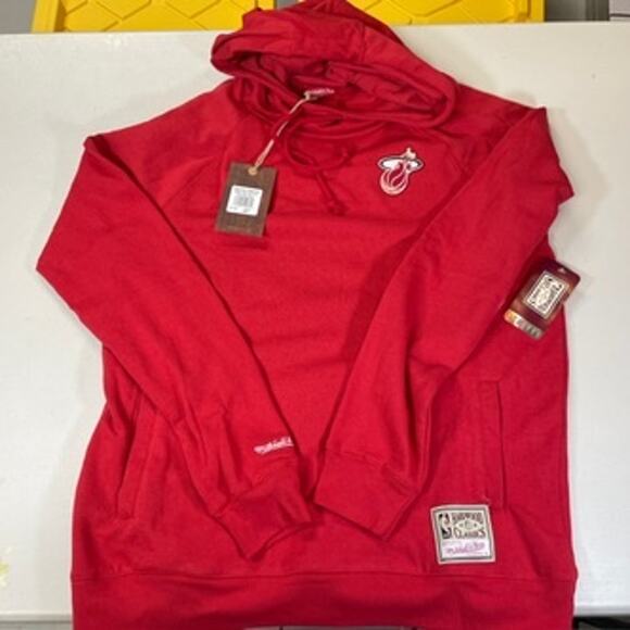 Miami Heat Mitchell & Ness Women's Flannel Hoodie - Picture 1 of 2